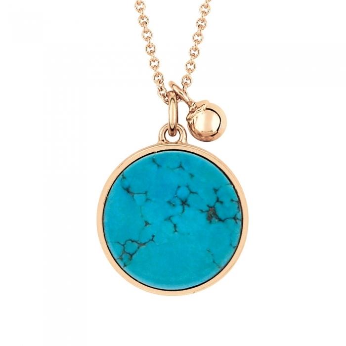 Ginette Ny Ever Turquoise Disc On Chain
