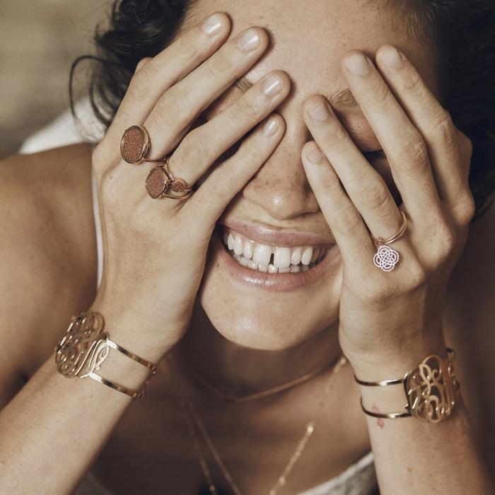 Ginette Ny Gold Sandstone Antique Ring