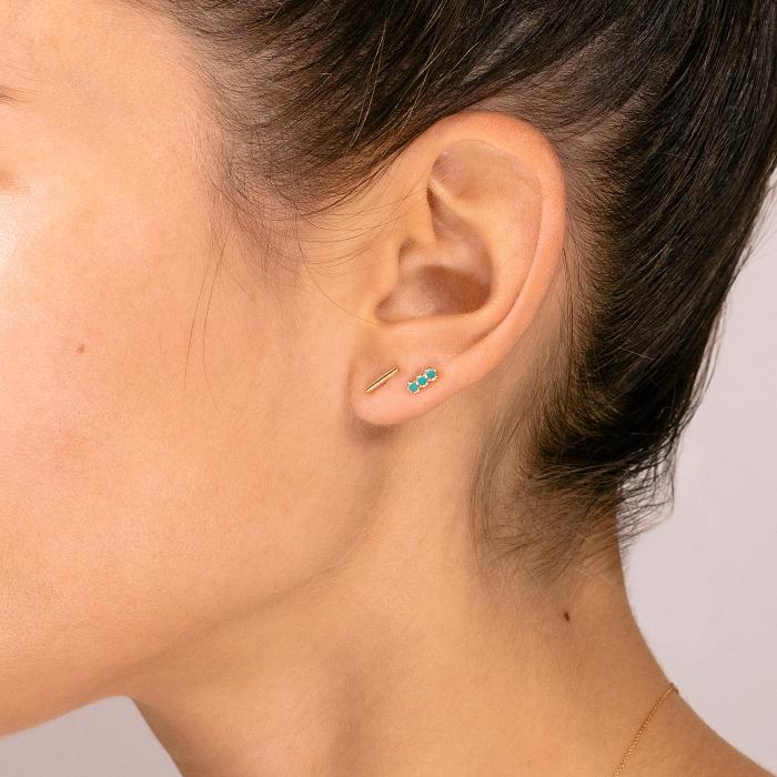 Ginette Ny Gold Strip Earrings