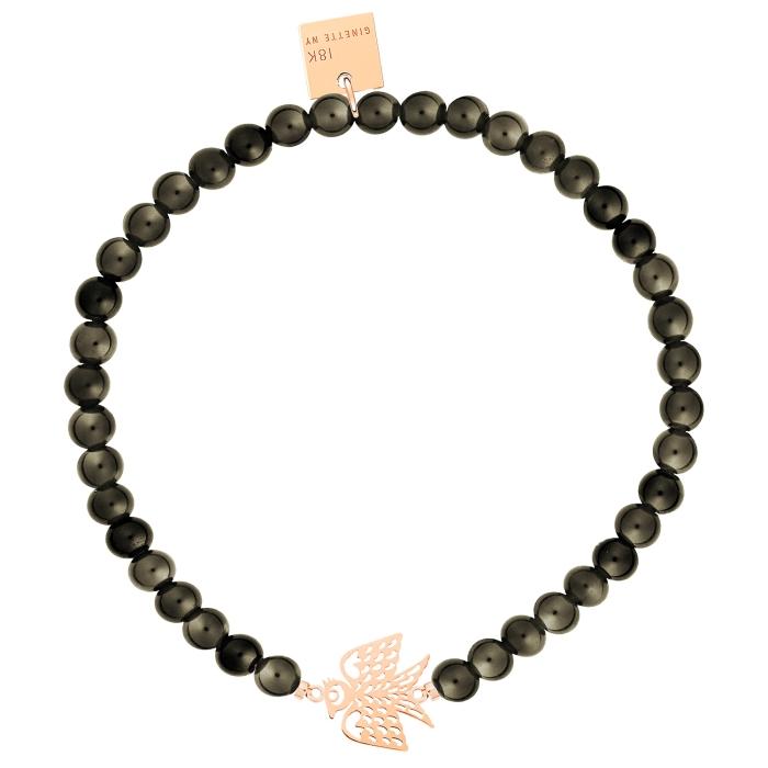 ginette ny golden obsidian bead georgia bracelet