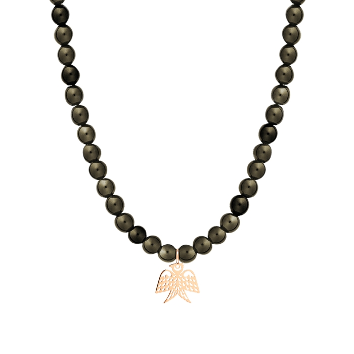 Ginette Ny Golden Obsidian Bead Georgia Necklace