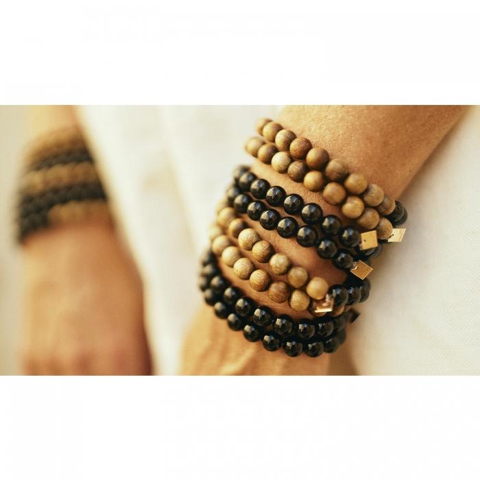 Ginette Ny Heal Onyx Bead Bracelet