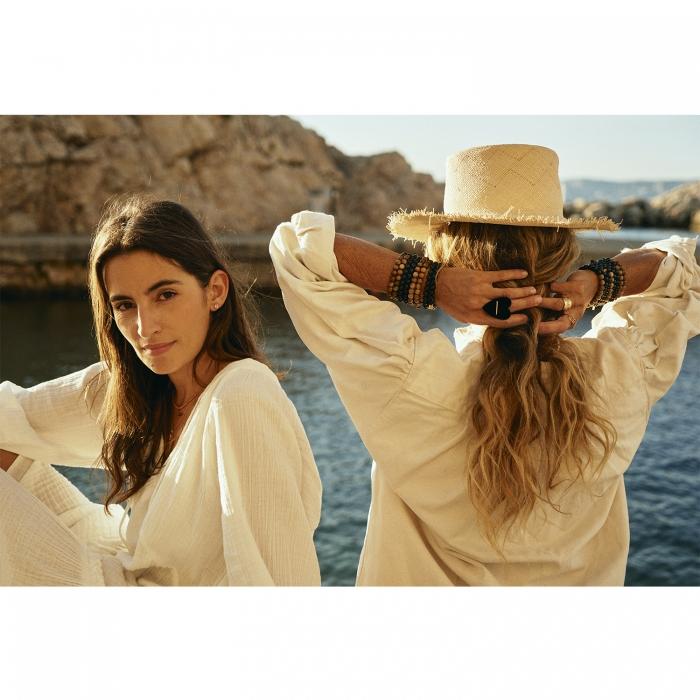 Ginette Ny Heal Onyx Bead Bracelet