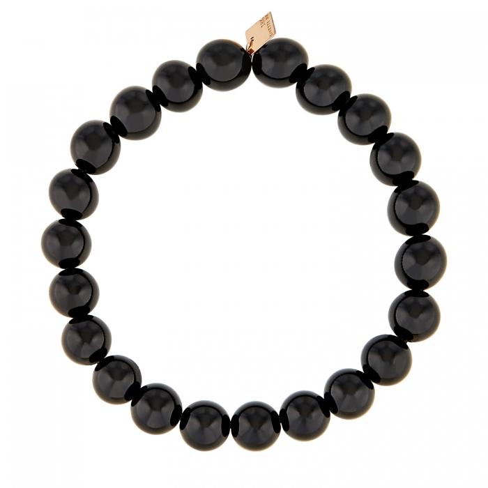 ginette ny heal onyx bead bracelet