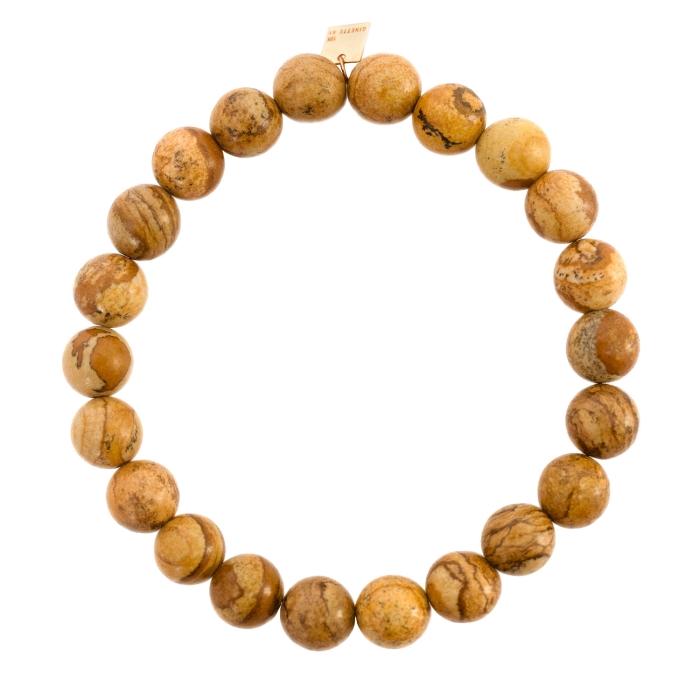ginette ny heal picture jasper bead bracelet