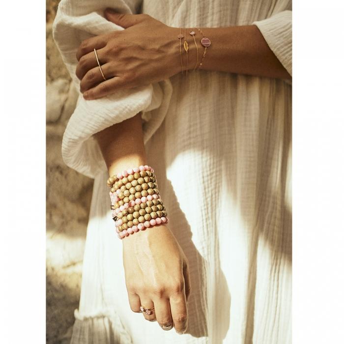 Ginette Ny Heal Rhodochrosite Bead Bracelet