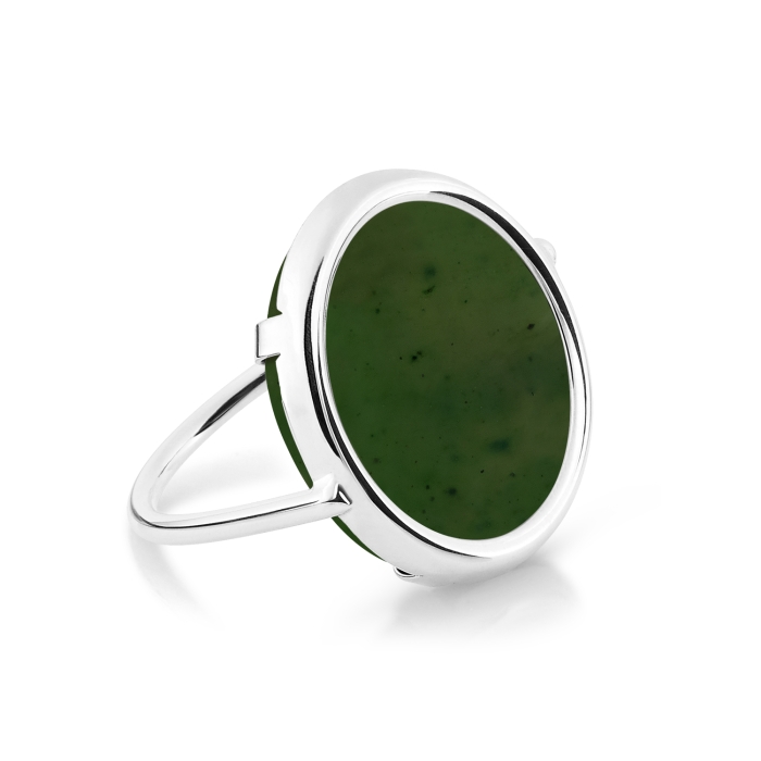 ginette ny jade white gold disc ring