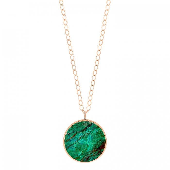 ginette ny jumbo ever chrysocolle disc on chain