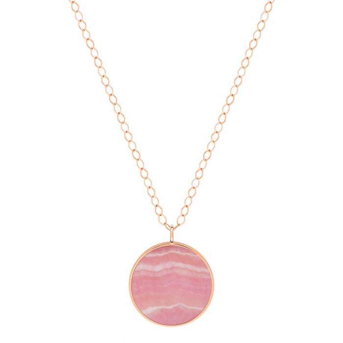 ginette ny jumbo ever rhodochrosite disc on chain