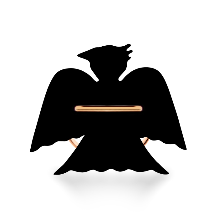 Ginette Ny Jumbo Onyx Georgia Ring