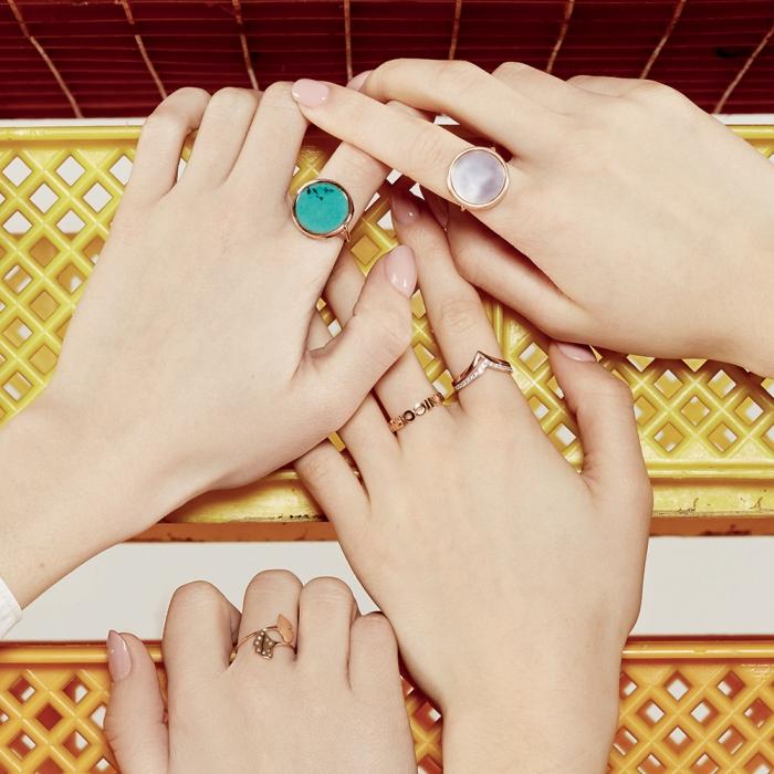 Ginette Ny Large Diamond Wise Ring