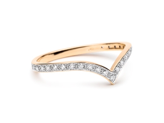 ginette ny Large diamond wise ring
