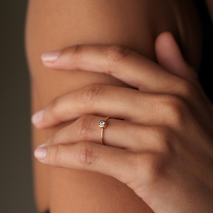 Ginette Ny Large Lonely Diamond Ring