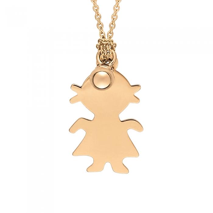 Ginette Ny Little Girl & Bead On Chain