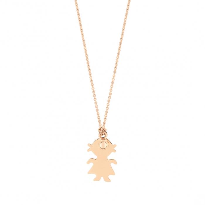 ginette ny little girl & bead on chain