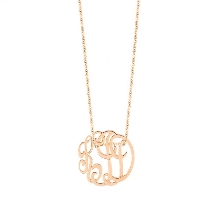 ginette ny little lace monogram "kid"on chain