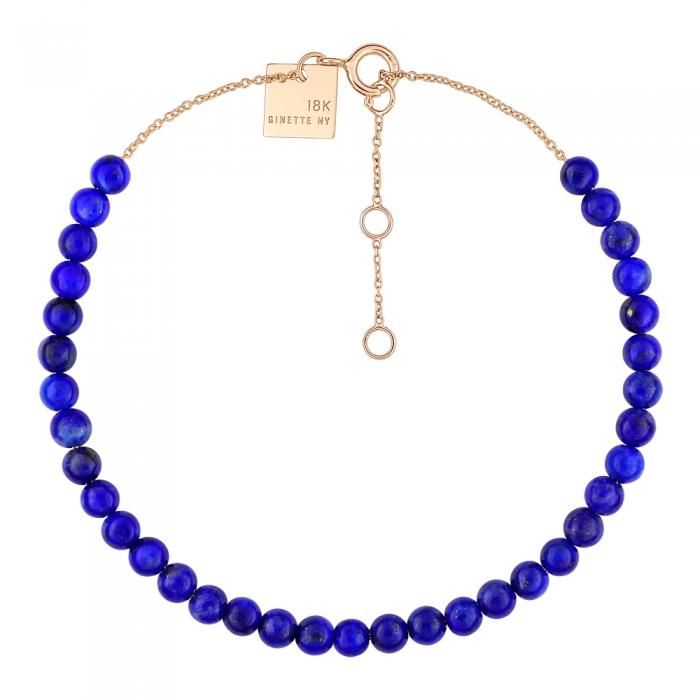 ginette ny maria mini lapis bead bracelet