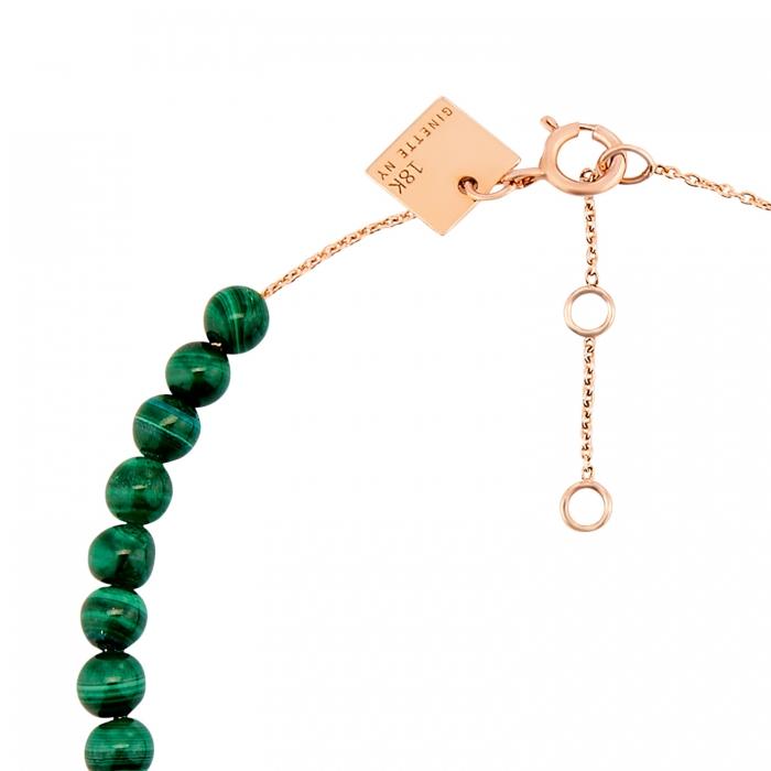 Ginette Ny Maria Mini Malachite Bead Bracelet