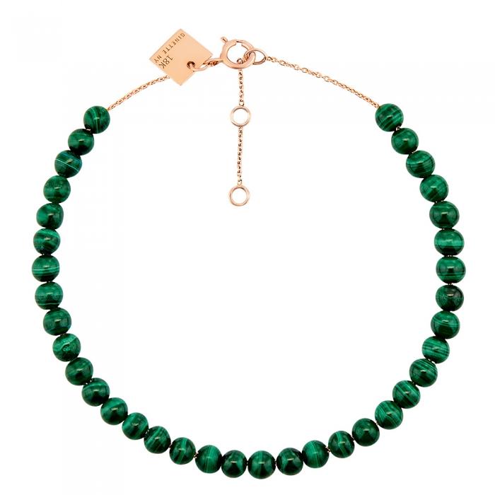 ginette ny maria mini malachite bead bracelet