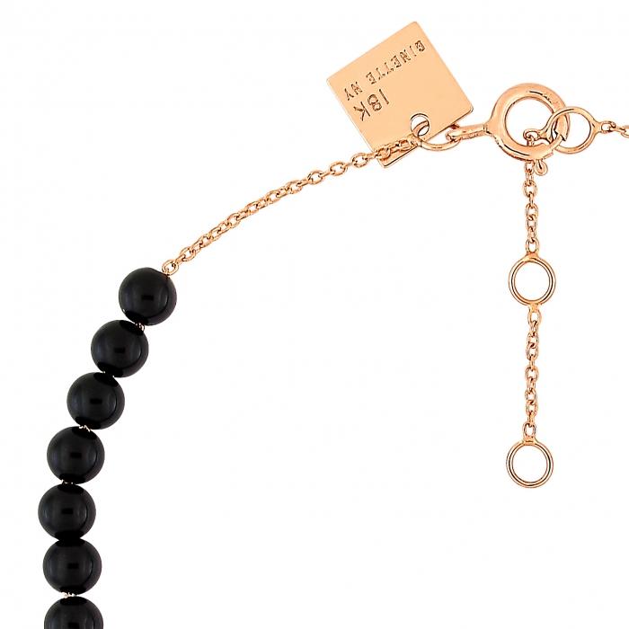 Ginette Ny Maria Mini Onyx Bead Bracelet