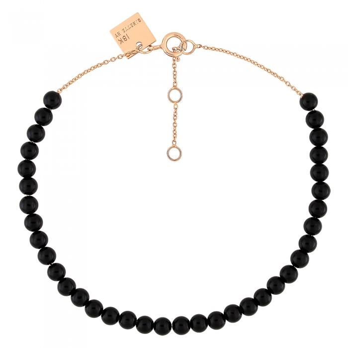 ginette ny maria mini onyx bead bracelet