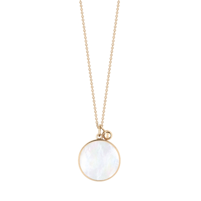 ginette ny maria MOP disc on chain