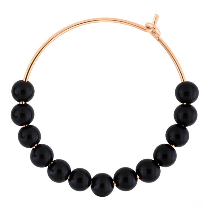 Ginette Ny Maria Onyx Hoops