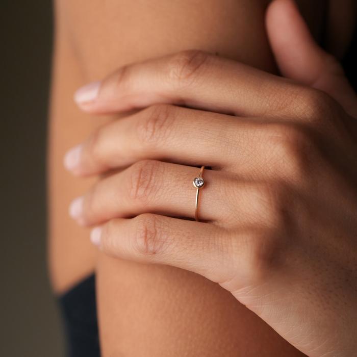 Ginette Ny Medium Lonely Diamond Ring