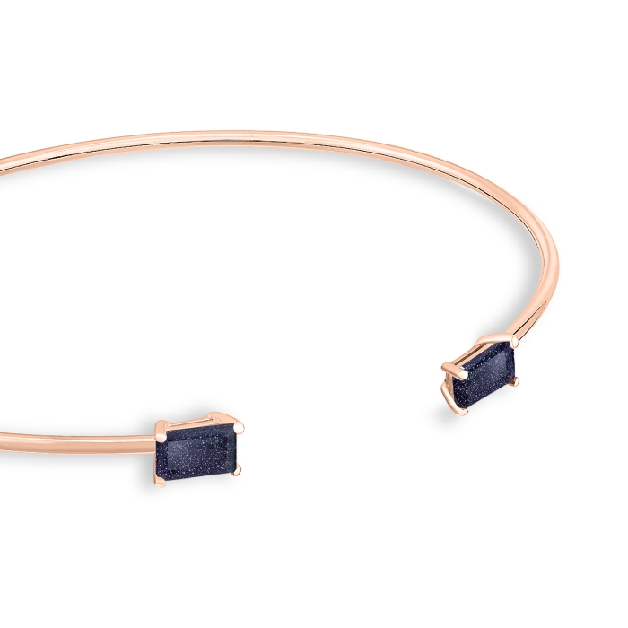 Ginette Ny Midnight Blue Sandstone Bangle
