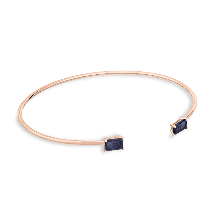 ginette ny midnight blue sandstone bangle