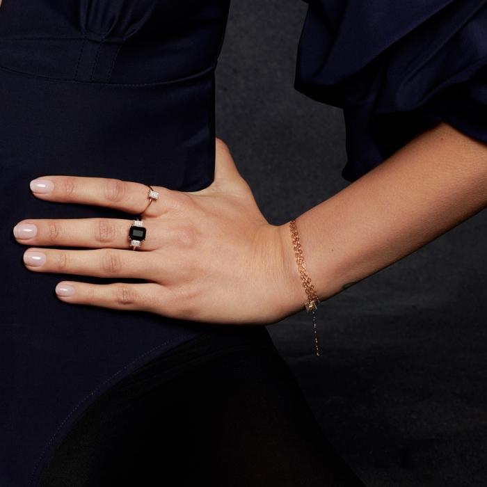 Ginette Ny Midnight Diamond & Onyx Ring