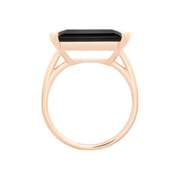 Ginette Ny Midnight Horizontal Onyx Ring