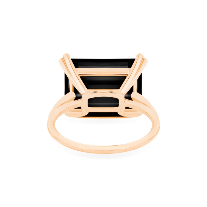 Ginette Ny Midnight Horizontal Onyx Ring