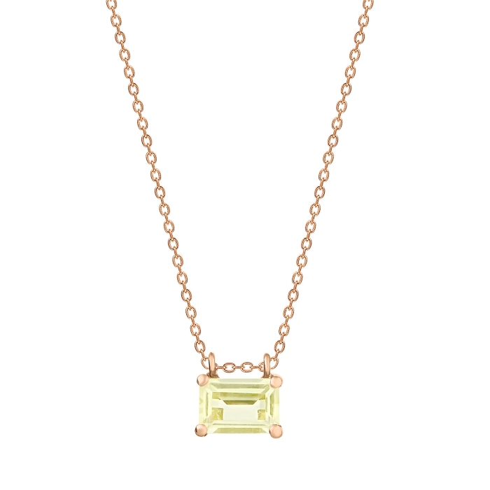 Ginette Ny Mini Cocktail Lemon Quartz On Chain