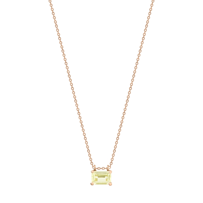 ginette ny mini cocktail lemon quartz on chain