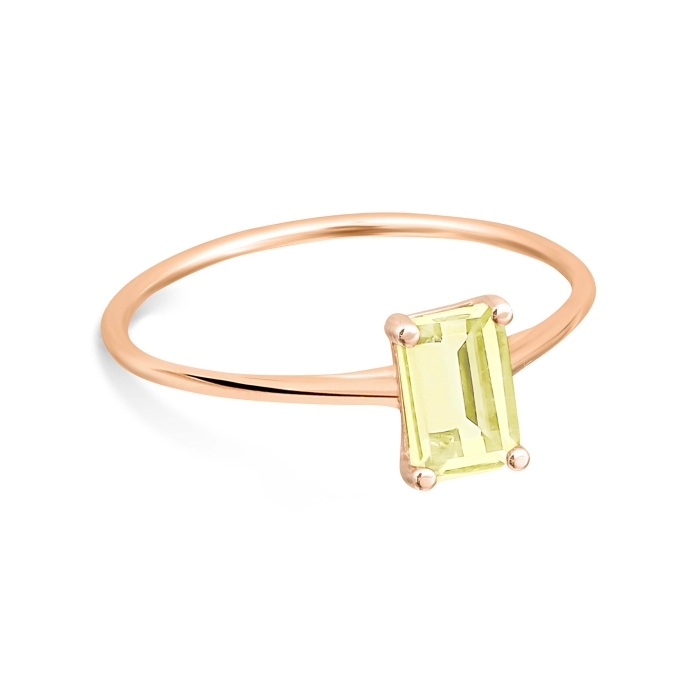 ginette ny mini cocktail lemon quartz ring