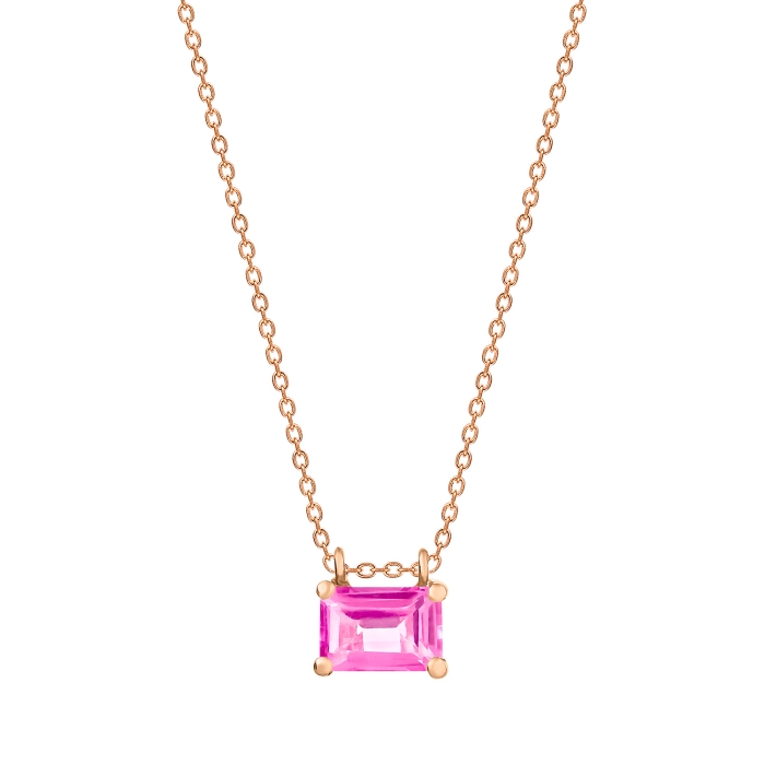 Ginette Ny Mini Cocktail Pink Topaz On Chain
