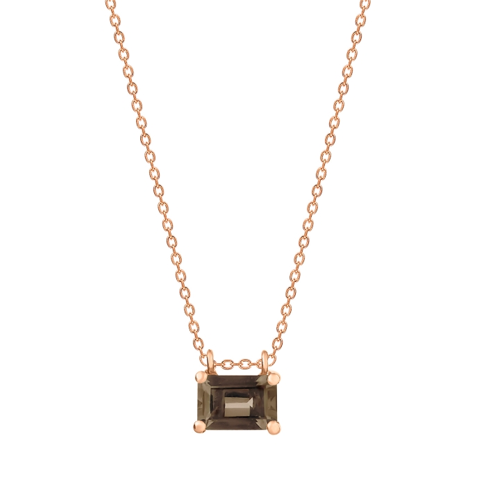 Ginette Ny Mini Cocktail Smoky Quartz On Chain