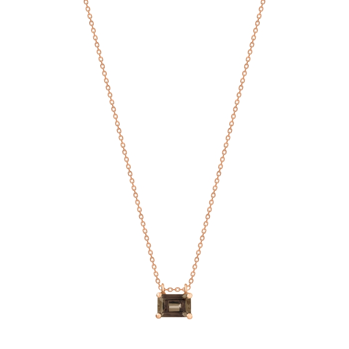 ginette ny mini cocktail smoky quartz on chain