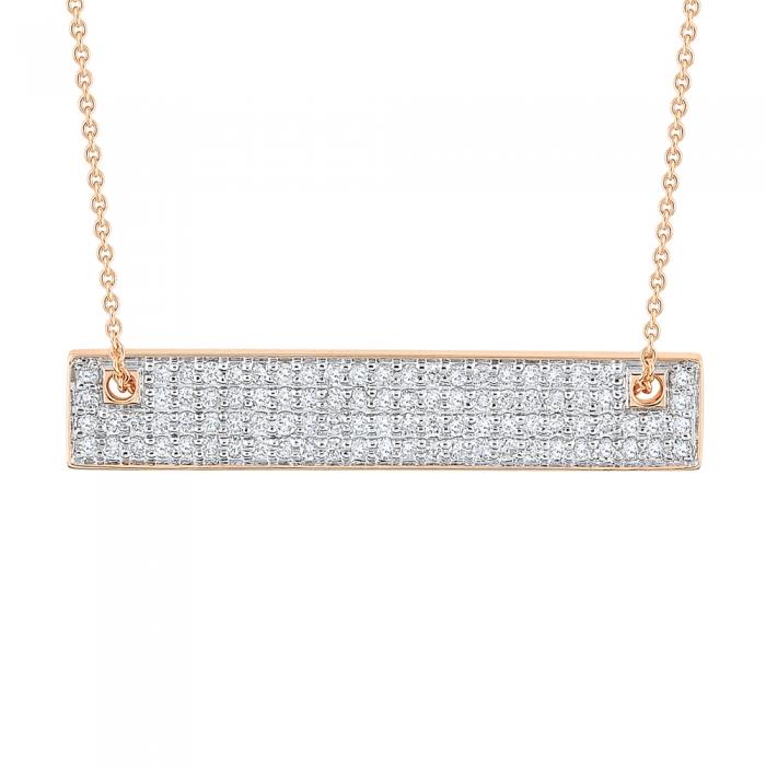 Ginette Ny Mini Diamond Baguette On Chain