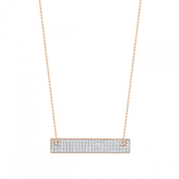 ginette ny mini diamond baguette on chain