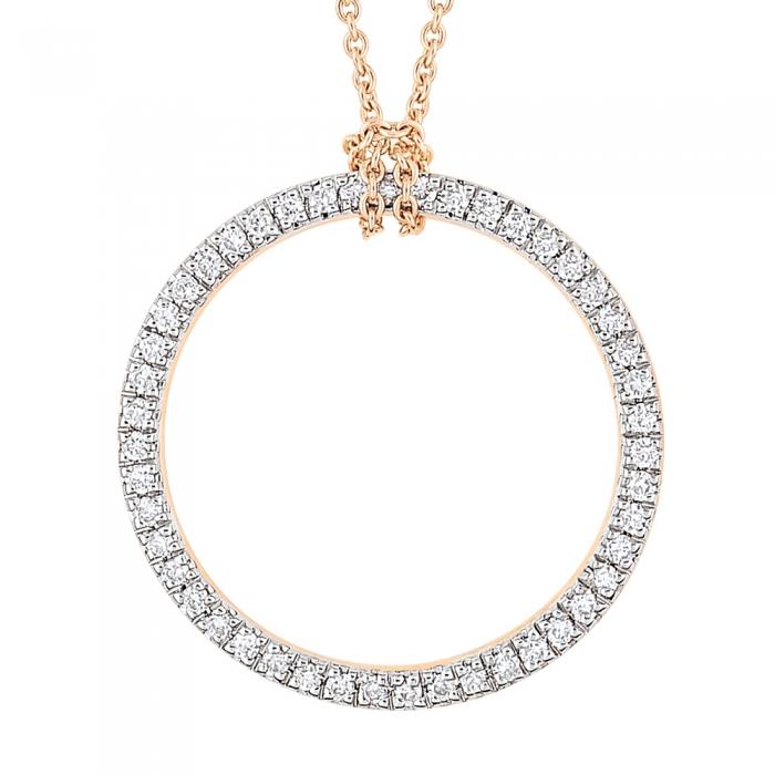 Ginette Ny Mini Diamond Circle On Chain