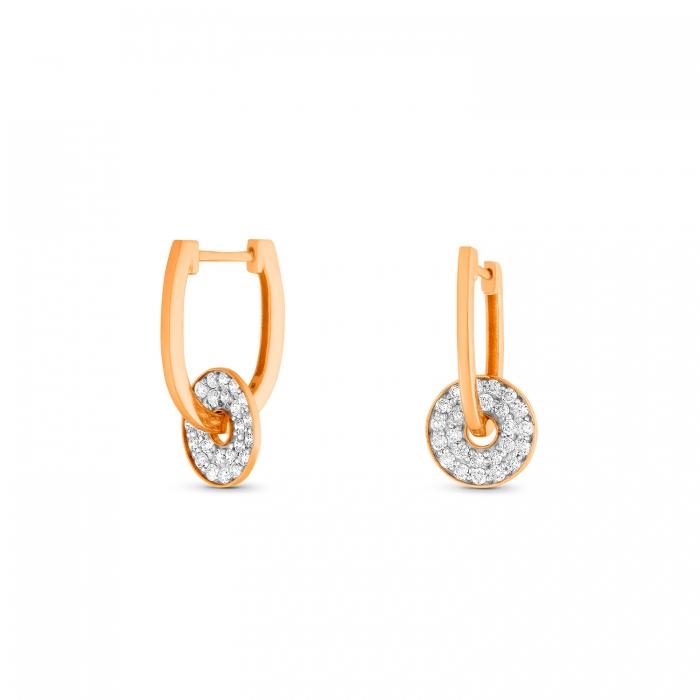 ginette ny mini diamond donut hoops
