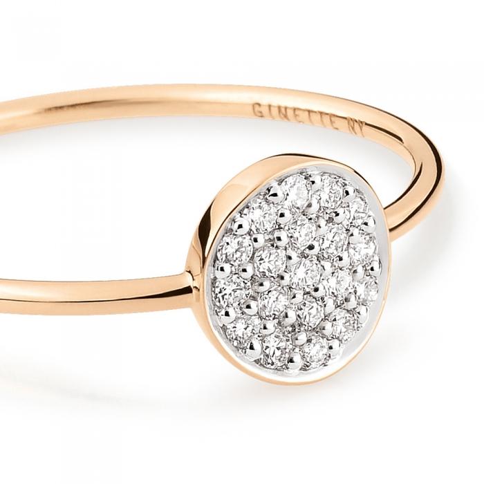 Ginette Ny Mini Diamond Ever Disc Ring