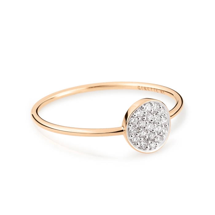 ginette ny mini diamond ever disc ring