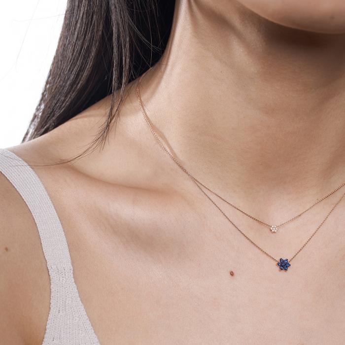 Ginette Ny Mini Diamond Star Necklace