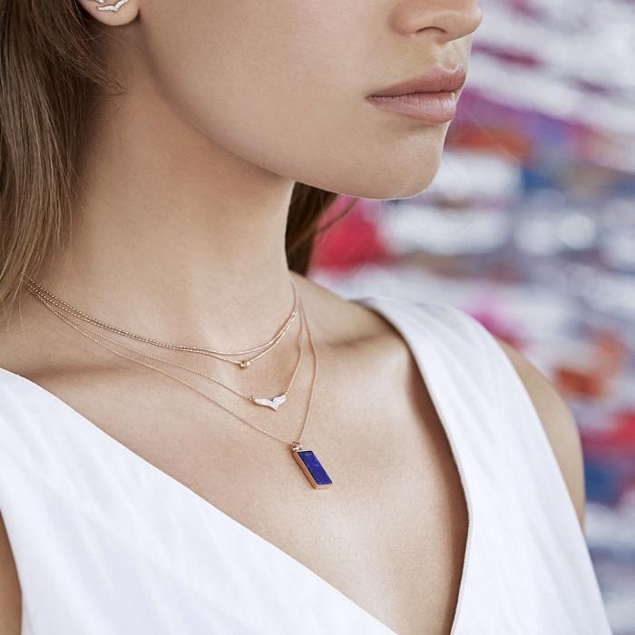 Ginette Ny Mini Diamond Wise Necklace