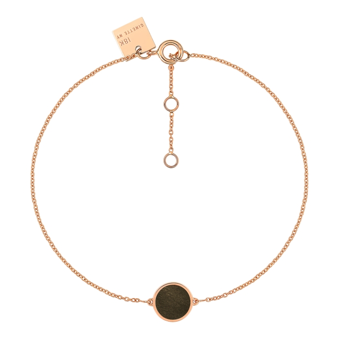 ginette ny mini ever golden obsidian disc bracelet