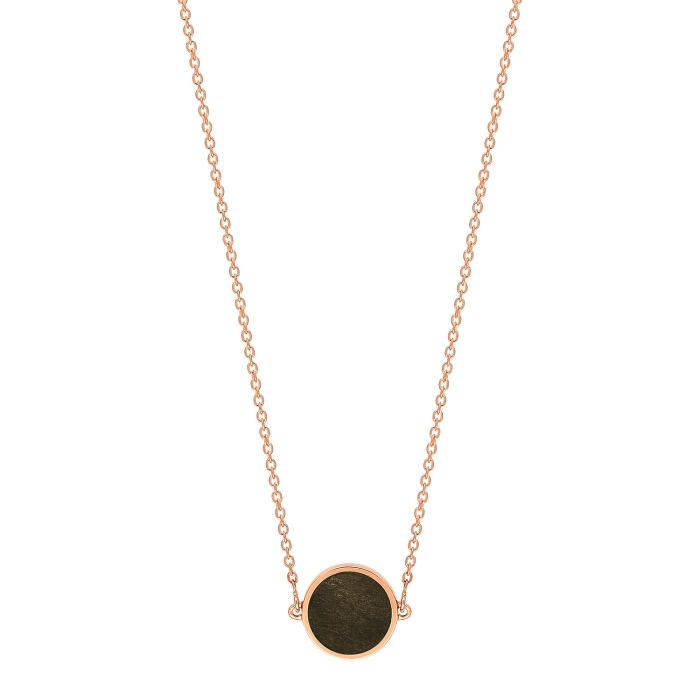 ginette ny mini ever golden obsidian disc necklace