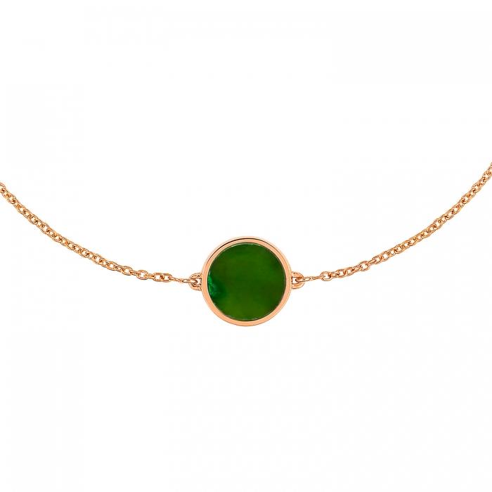 Ginette Ny Mini Ever Jade Disc Bracelet